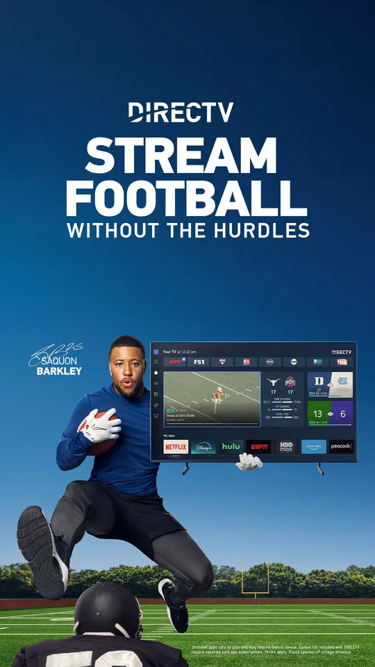 Stream Football without the hurdles with DIRECTV